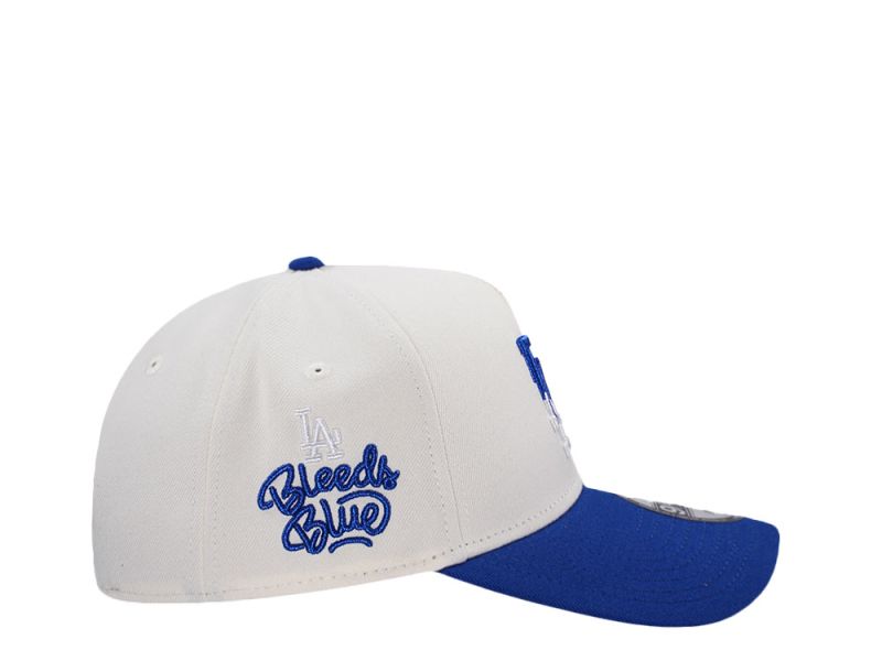 Los Angeles Dodgers Bleed Blue Chrome Two Tone Edition 9FORTY A-Frame Snapback