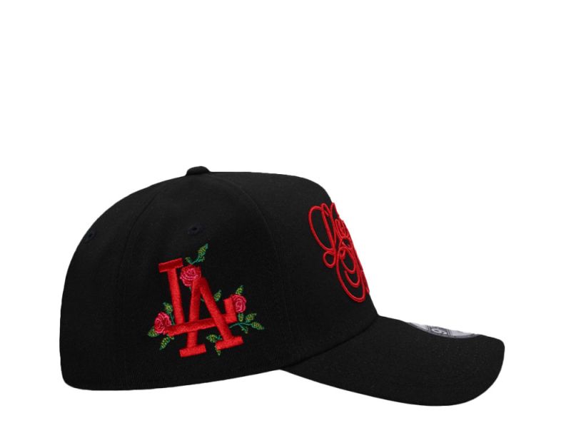 Los Angeles Dodgers Script Black and Red Edition 9FORTY A-Frame Snapback