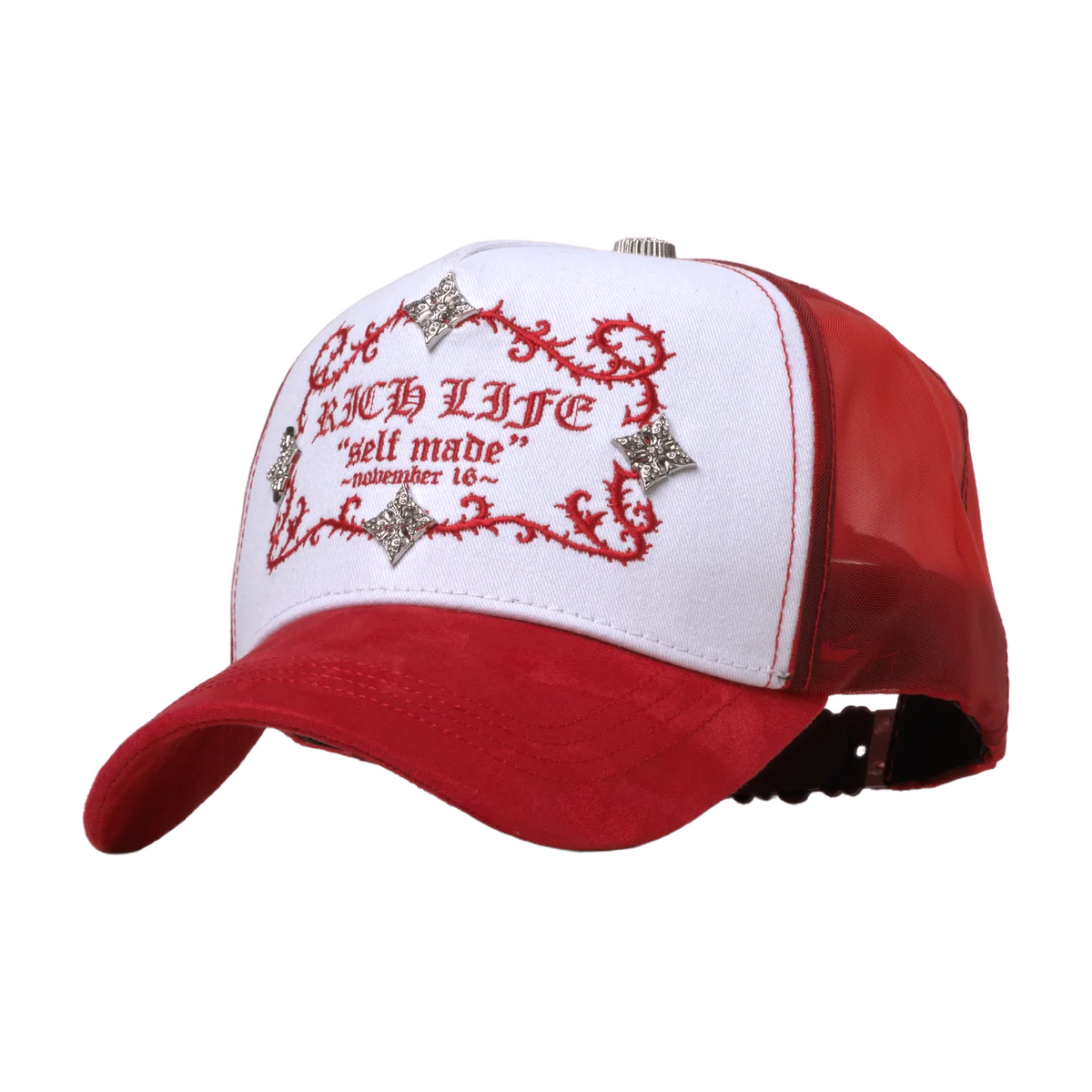 Richlife Red — El Barbas Hats x Rico o Muerto