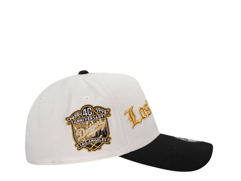 Los Angeles Dodgers 40th Anniversary Metallic Chrome Two Tone Edition 9FORTY A-Frame Snapback