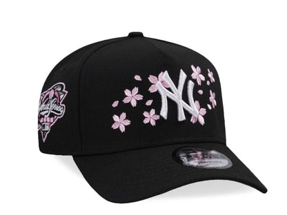 New York Yankees World Series 2000 Cherry Blossom Black Pink Edition 9FORTY A-Frame Snapback