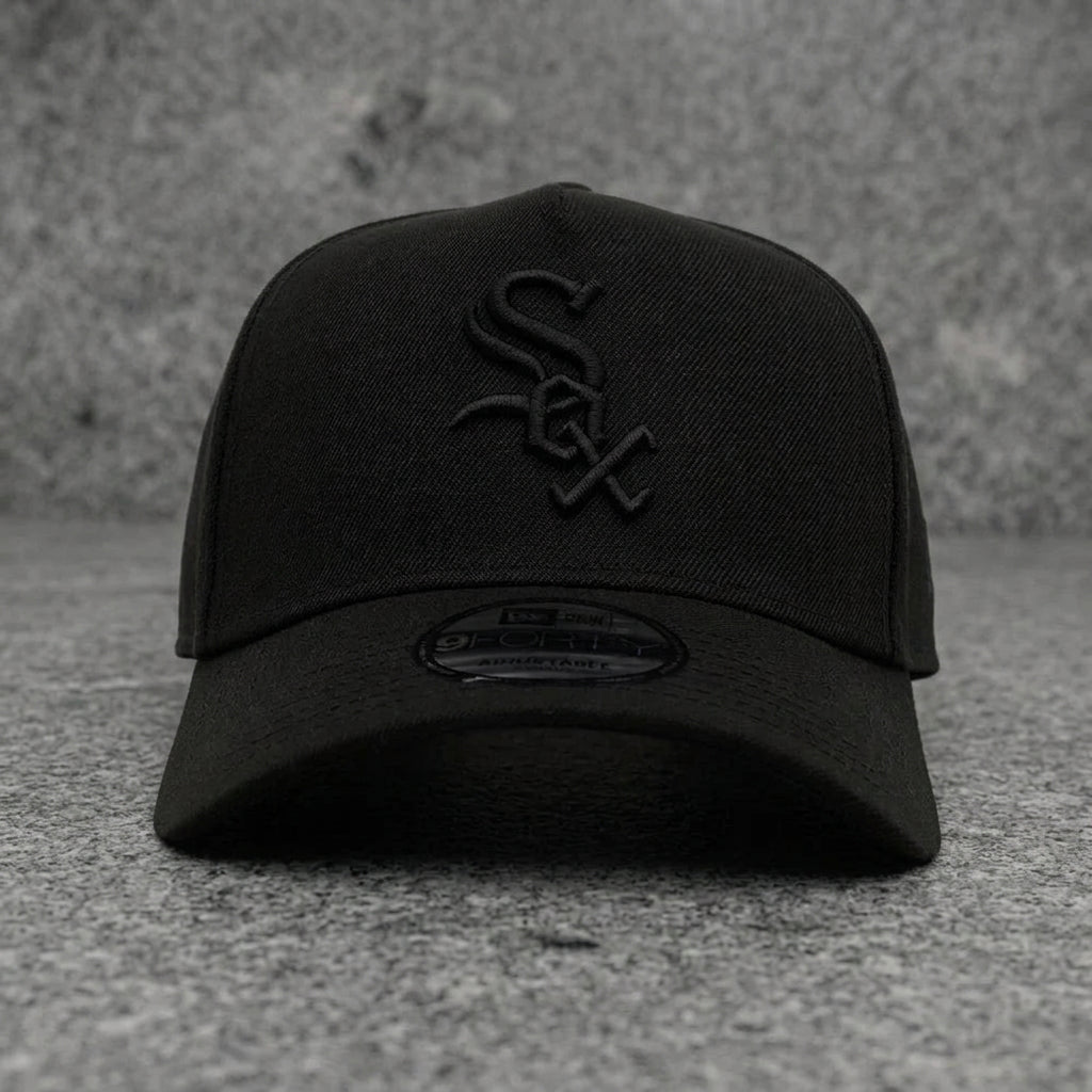 Chicago White Sox Easy Black 9FORTY A-Frame Snapback