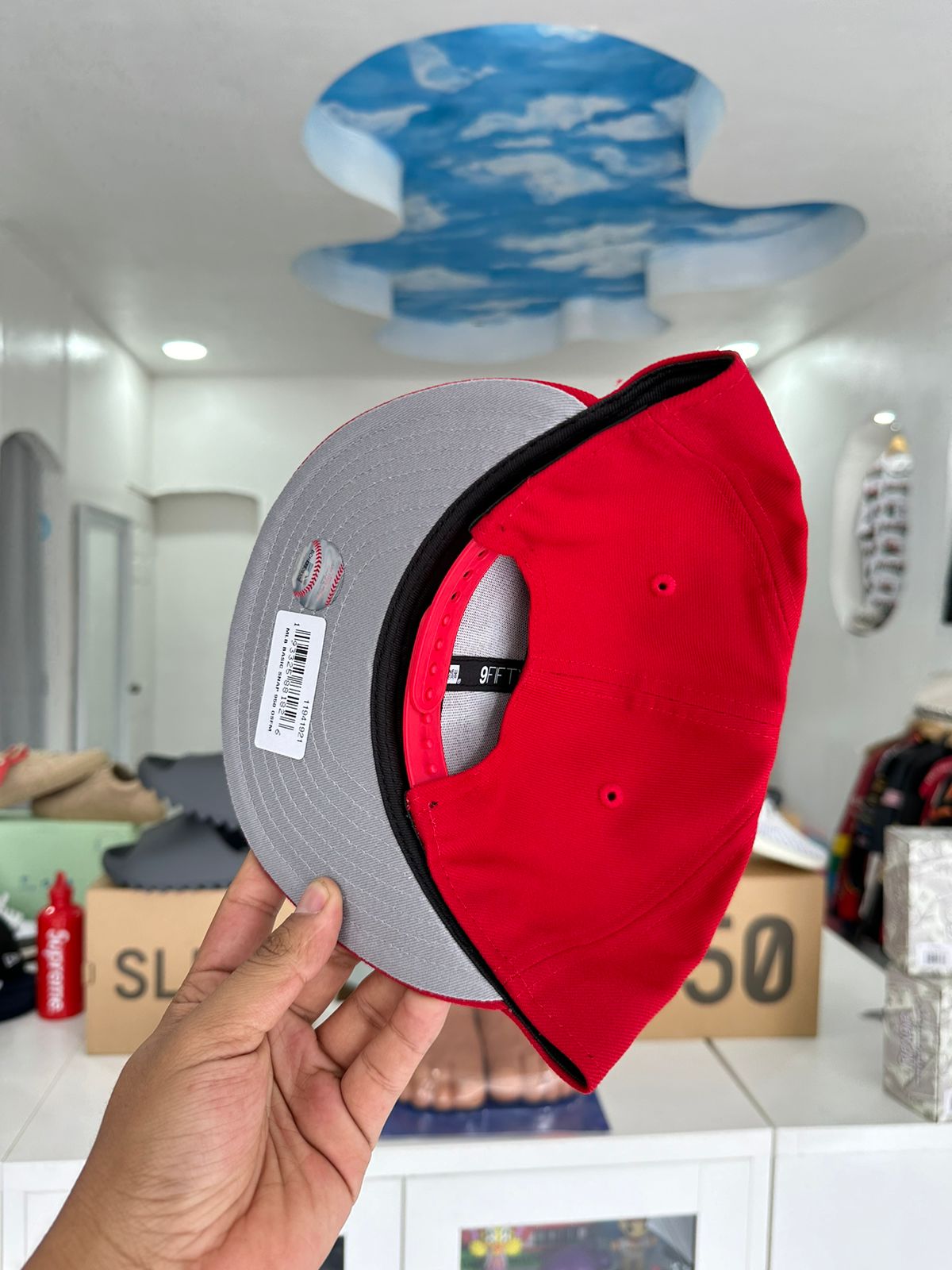 New York Yankees Roja 9FIFTY Snapback
