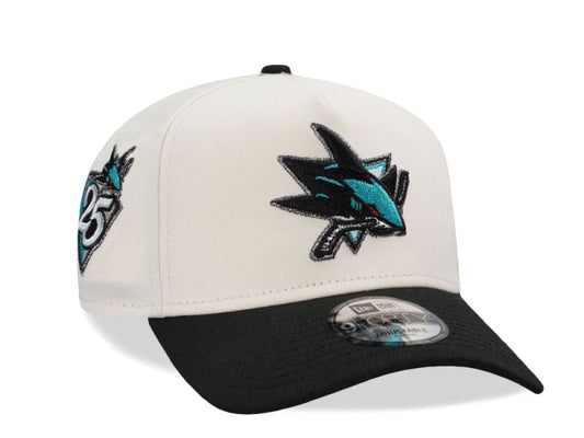 San Jose Sharks 25th Anniversary Chrome Two Tone Edition 9FORTY A-Frame Snapback