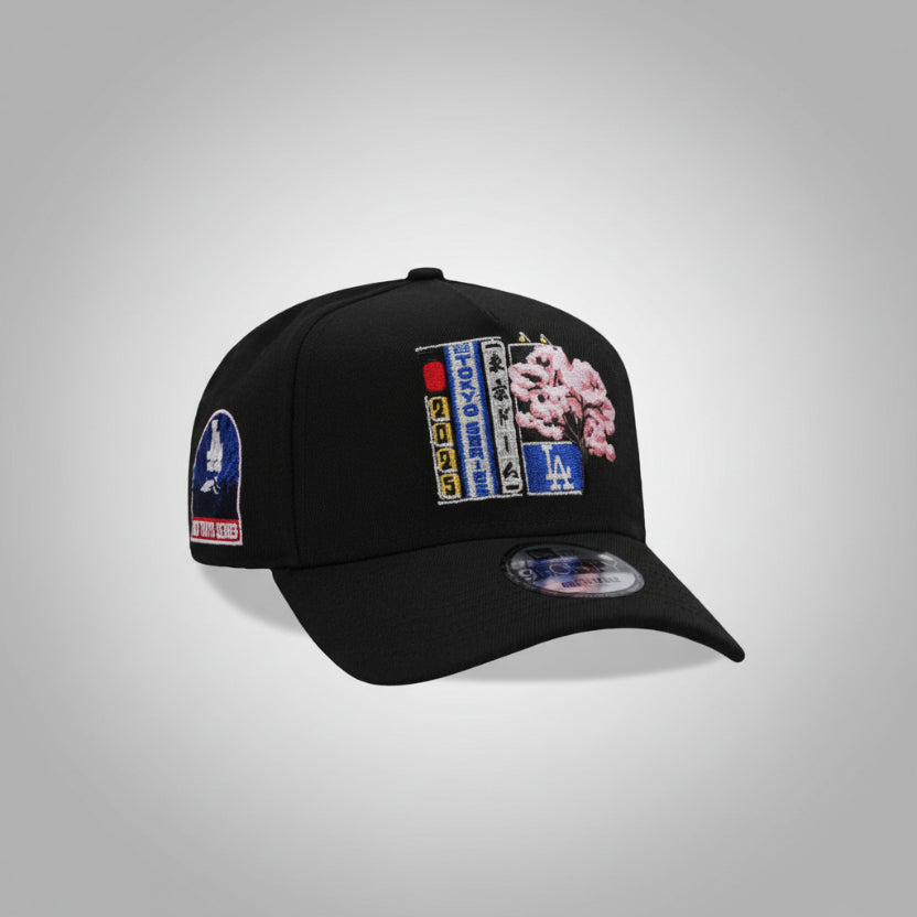 Los Angeles Dodgers Sakura Bloom Black Edition 9FORTY A-Frame Snapback