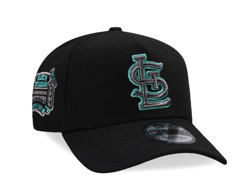 St. Louis Cardinals Busch Stadium Mint Black Prime Edition 9FORTY A-Frame Snapback