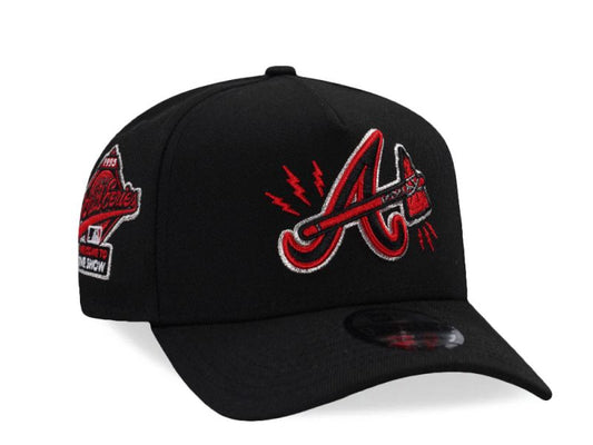 Atlanta Braves World Series 1995 Black Prime Edition 9FORTY A-Frame Snapback