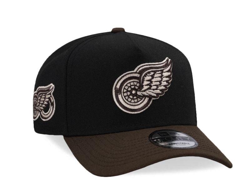 Detroit Red Wings 100th Anniversary Black Two Tone Edition 9FORTY A-Frame Snapback