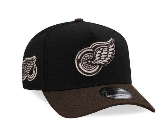 Detroit Red Wings 100th Anniversary Black Two Tone Edition 9FORTY A-Frame Snapback