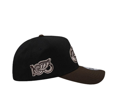 Detroit Red Wings 100th Anniversary Black Two Tone Edition 9FORTY A-Frame Snapback