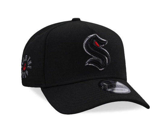 Seattle Kraken Fear the Deep Metallic Black Prime Edition 9FORTY A-Frame Snapback