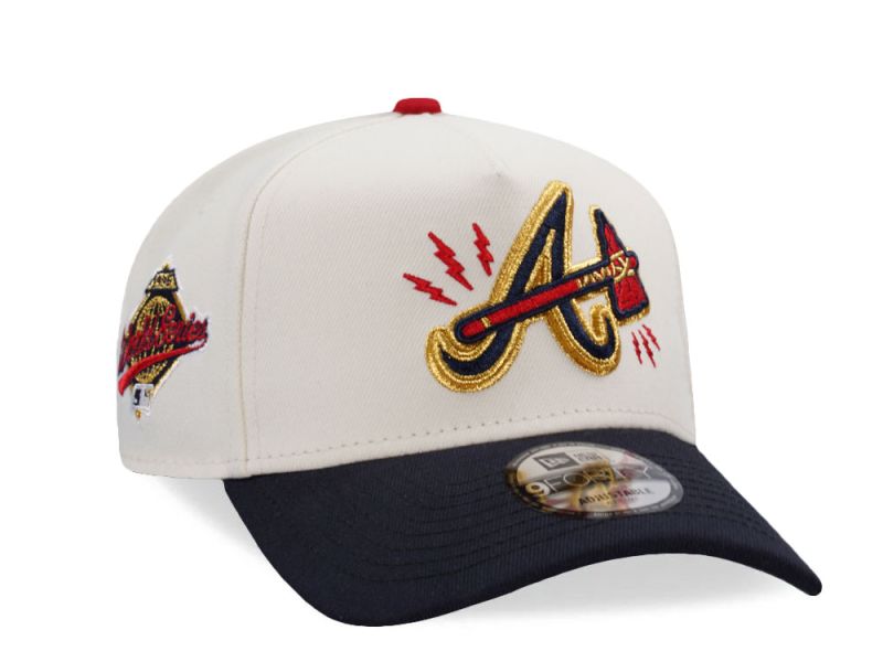 Atlanta Braves World Series 1995 Chrome Two Tone Edition 9FORTY A-Frame Snapback