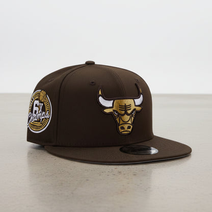 Chicago Bulls 6x Champs Brown Prime Edition 9FIFTY Snapback