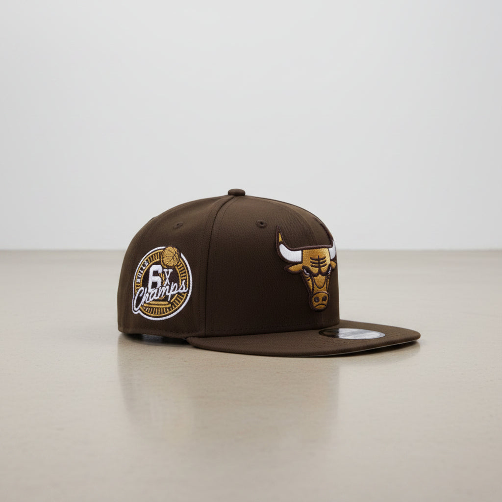 Chicago Bulls 6x Champs Brown Prime Edition 9FIFTY Snapback