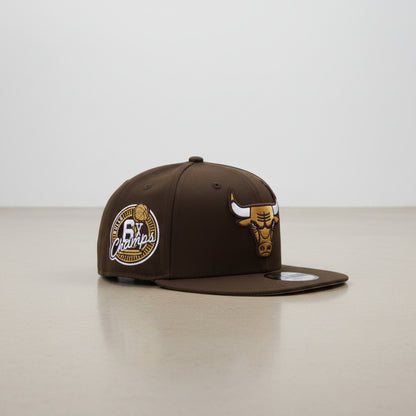Chicago Bulls 6x Champs Brown Prime Edition 9FIFTY Snapback