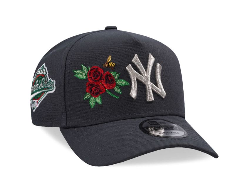 New York Yankees World Series 1996 Dark Graphite Rose Edition 9FORTY A-Frame Snapback