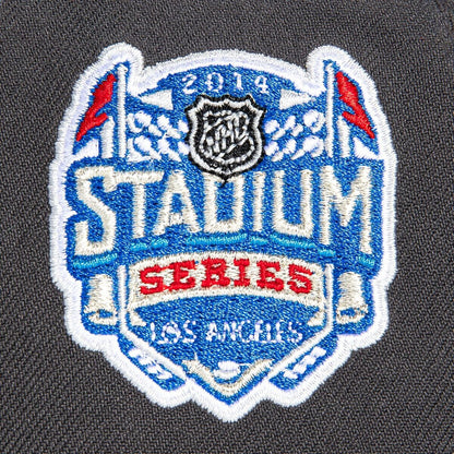 Hat Club Exclusive — Anaheim Ducks Gris y Viscera Morada 9FORTY A-Frame Snapback