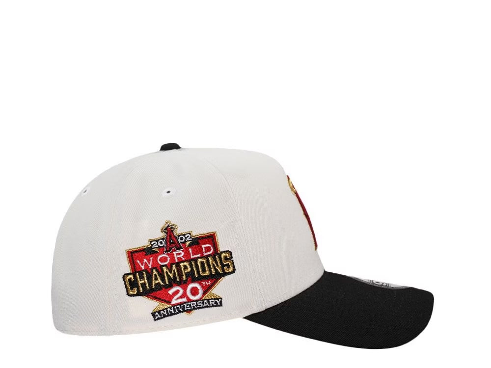 Anaheim Angels Crema y Viscera Negra 9FORTY A-Frame Snapback