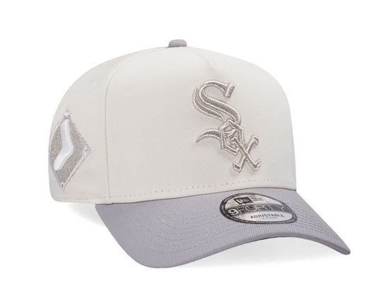 Chicago White Sox Crema y Viscera Gris 9FORTY A-Frame Snapback