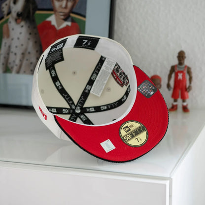 FAM Exclusive — Chicago Bulls Crema y Viscera Negra de Corduroy 59FIFTY Fitted