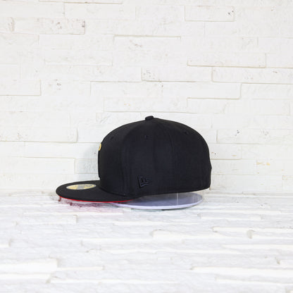 Anaheim Angels Negra y UV Rojo 59FIFTY Fitted