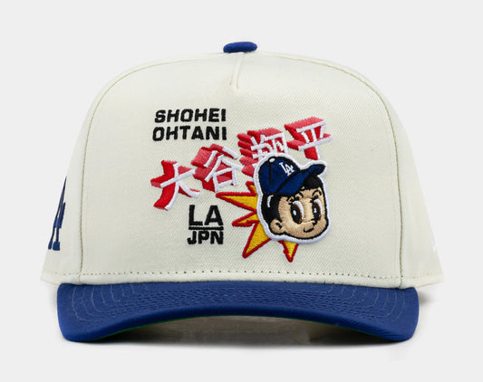 Los Angeles Dodgers Shohei Ohtani Crema y Viscera Azul 9FIFTY A-Frame Snapback