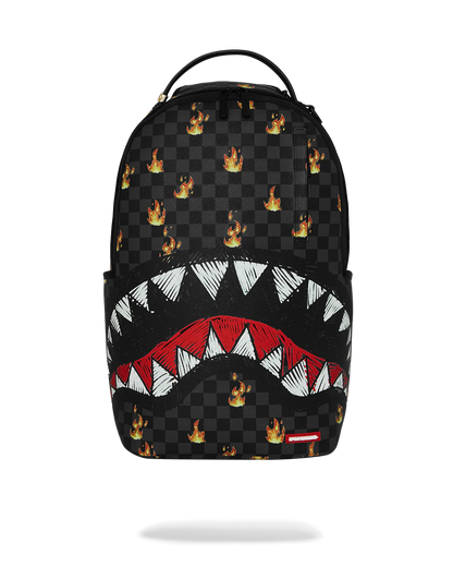 Super Hot Fire Sharks in Paris Backpack
