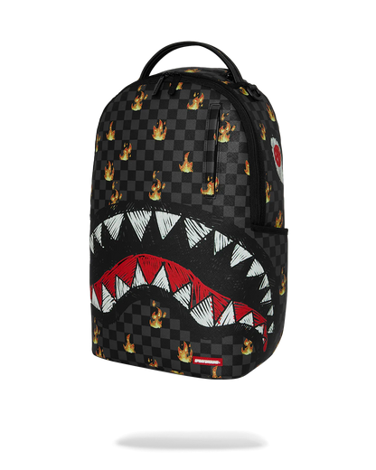 Super Hot Fire Sharks in Paris Backpack