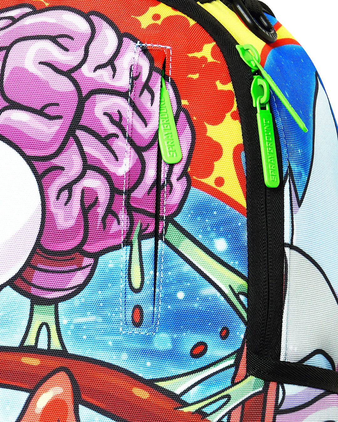 Rick & Morty Split Rick Head Guts Backpack
