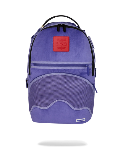 Reverse Mode - Purple Velour to Black Check Backpack