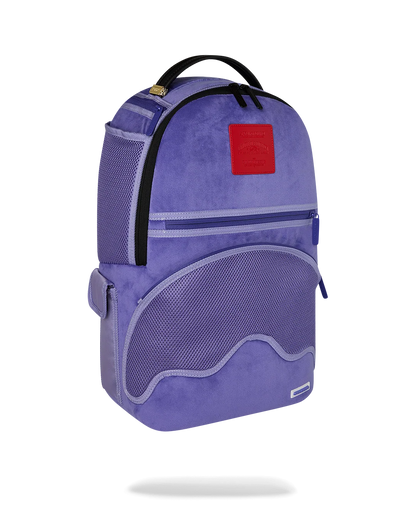 Reverse Mode - Purple Velour to Black Check Backpack