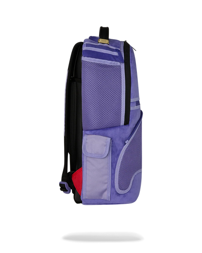 Reverse Mode - Purple Velour to Black Check Backpack