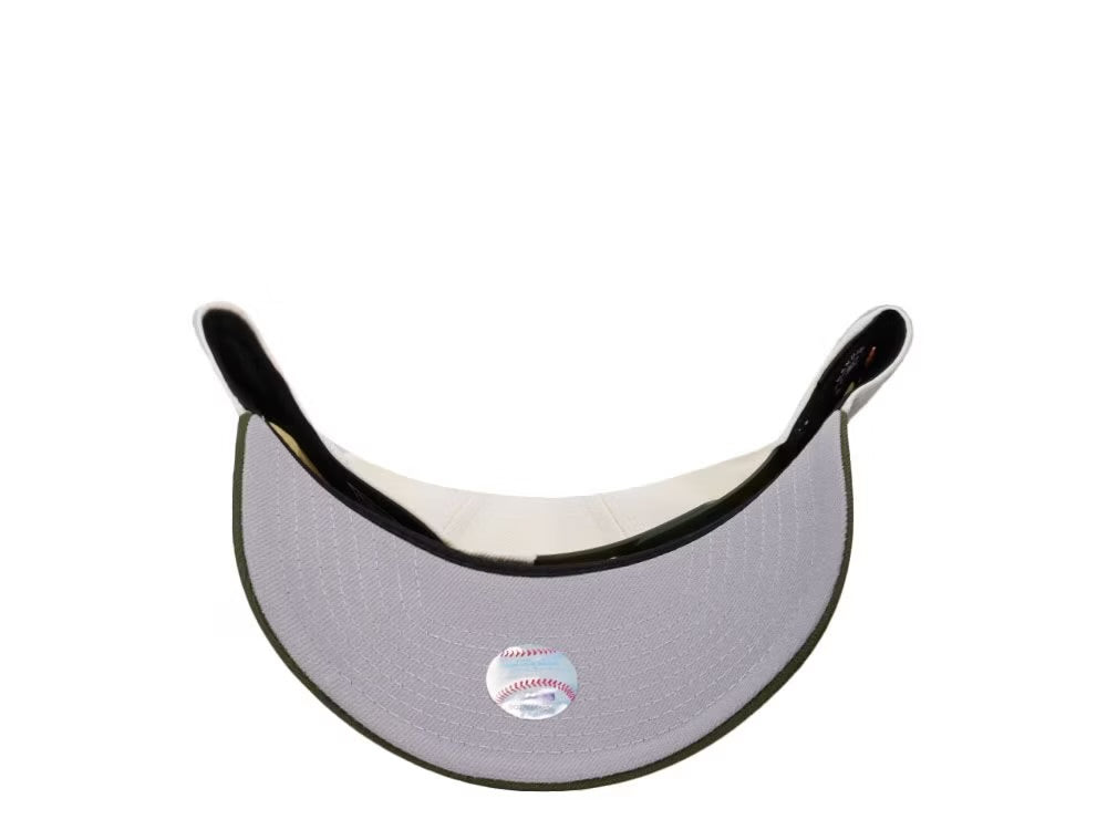 Los Angeles Dodgers Ohtani Crema y Viscera Verde Olivo 9FORTY A-Frame Snapback