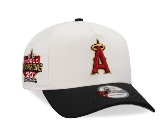 Anaheim Angels Crema y Viscera Negra 9FORTY A-Frame Snapback
