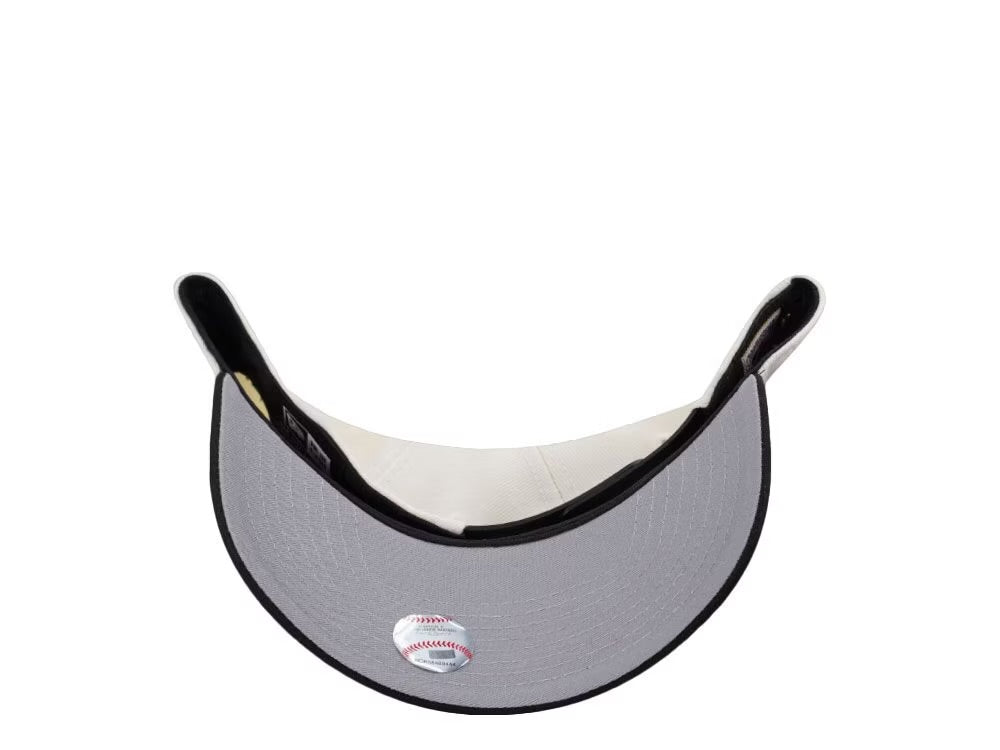 Atlanta Braves Crema y Viscera Negra 9FORTY A-Frame Snapback