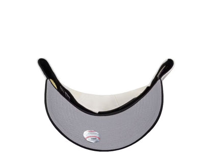 Atlanta Braves Crema y Viscera Negra 9FORTY A-Frame Snapback