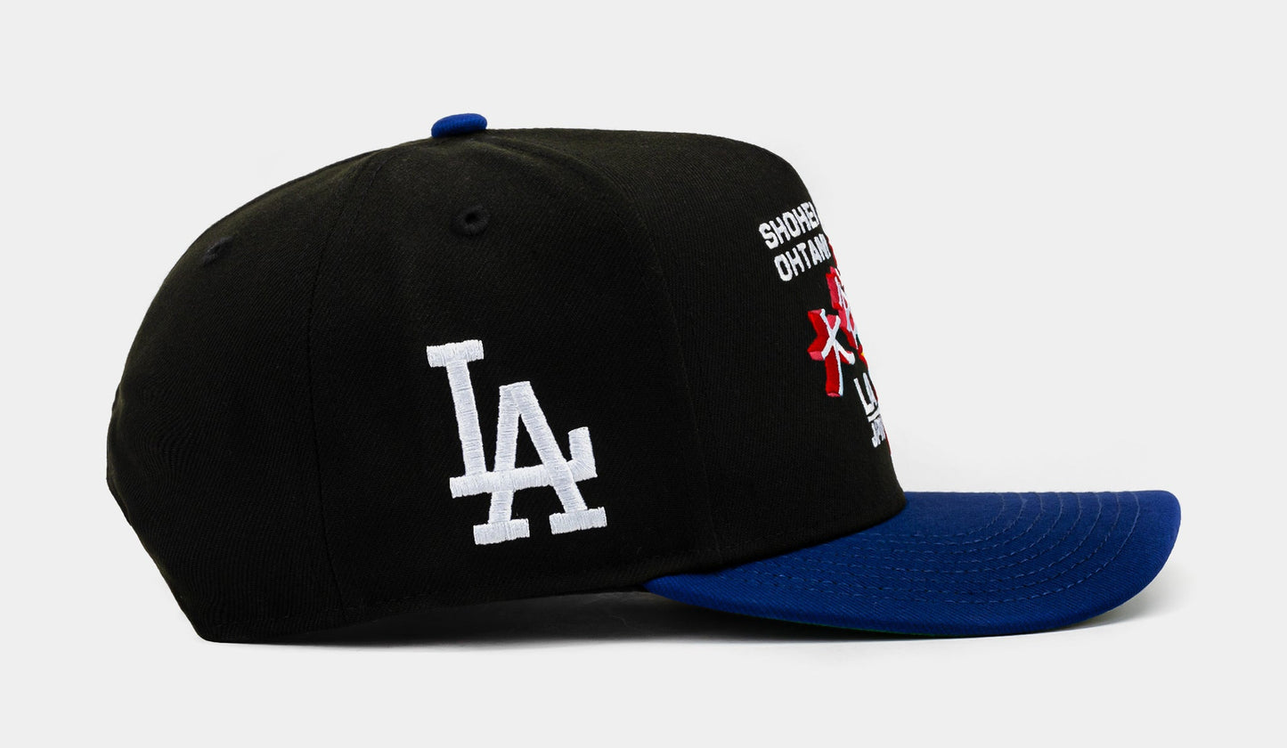 Los Angeles Dodgers Shohei Ohtani Negra y Viscera Azul 9FIFTY A-Frame Snapback