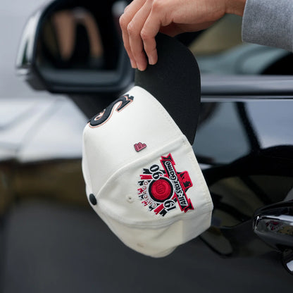 FAM Exclusive ― Seattle Mariners Chrome White Black Two Tone Cardinal UV 9FORTY A-Frame Snapback