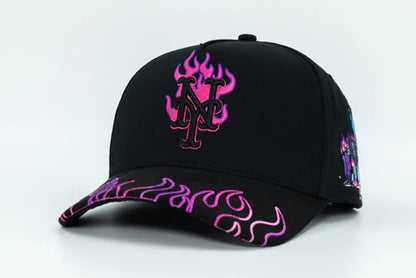 New York in Flames Purple