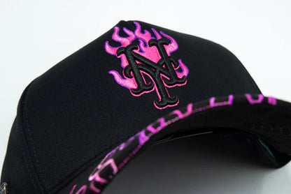 New York in Flames Purple