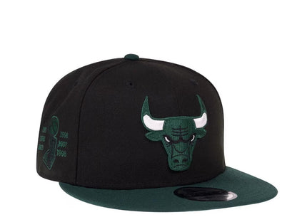 Chicago Bulls Negra y Viscera Verde 9FIFTY Snapback