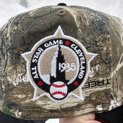 FAM Exclusive — Cleveland Indians Tree Edge Black 9FORTY A-Frame Snapback