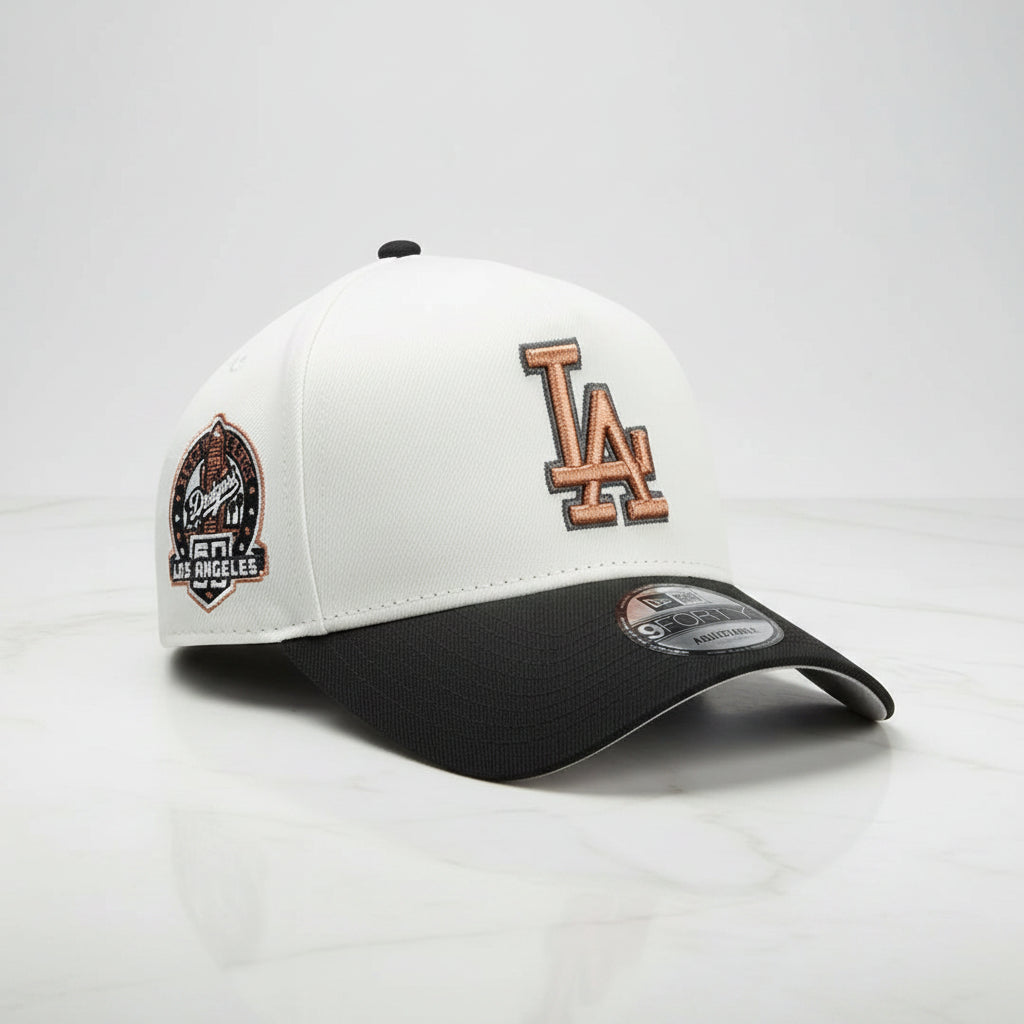 Los Angeles Dodgers Chrome Black 9FORTY A-Frame Snapback