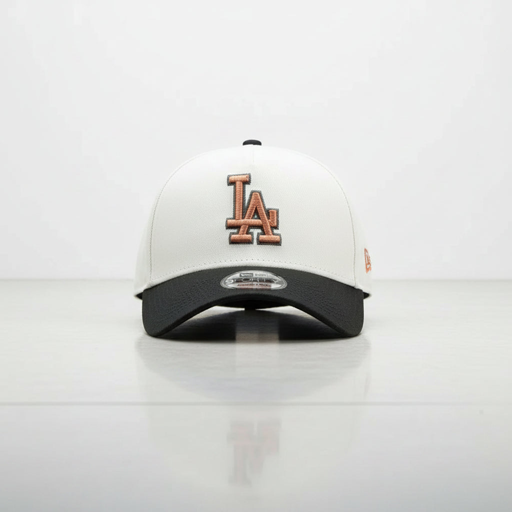 Los Angeles Dodgers Chrome Black 9FORTY A-Frame Snapback