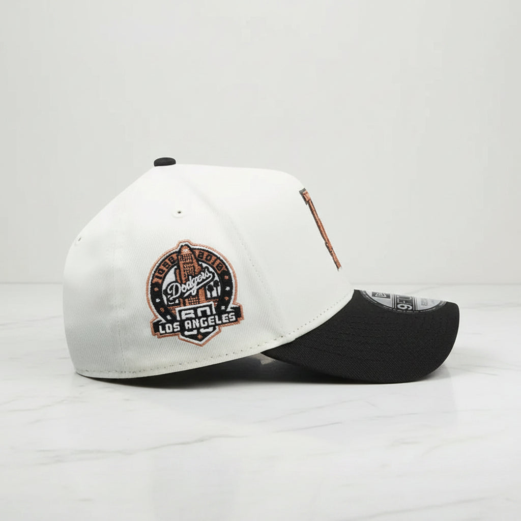 Los Angeles Dodgers Chrome Black 9FORTY A-Frame Snapback