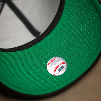 FAM Exclusive — New York Knicks Chrome White Black 9FORTY A-Frame Snapback