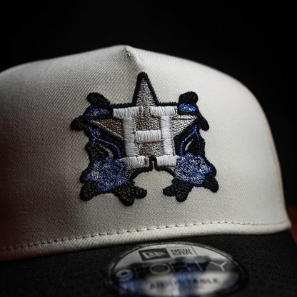FAM Exclusive —  Houston Astros Chrome White 9FORTY A-Frame Snapback