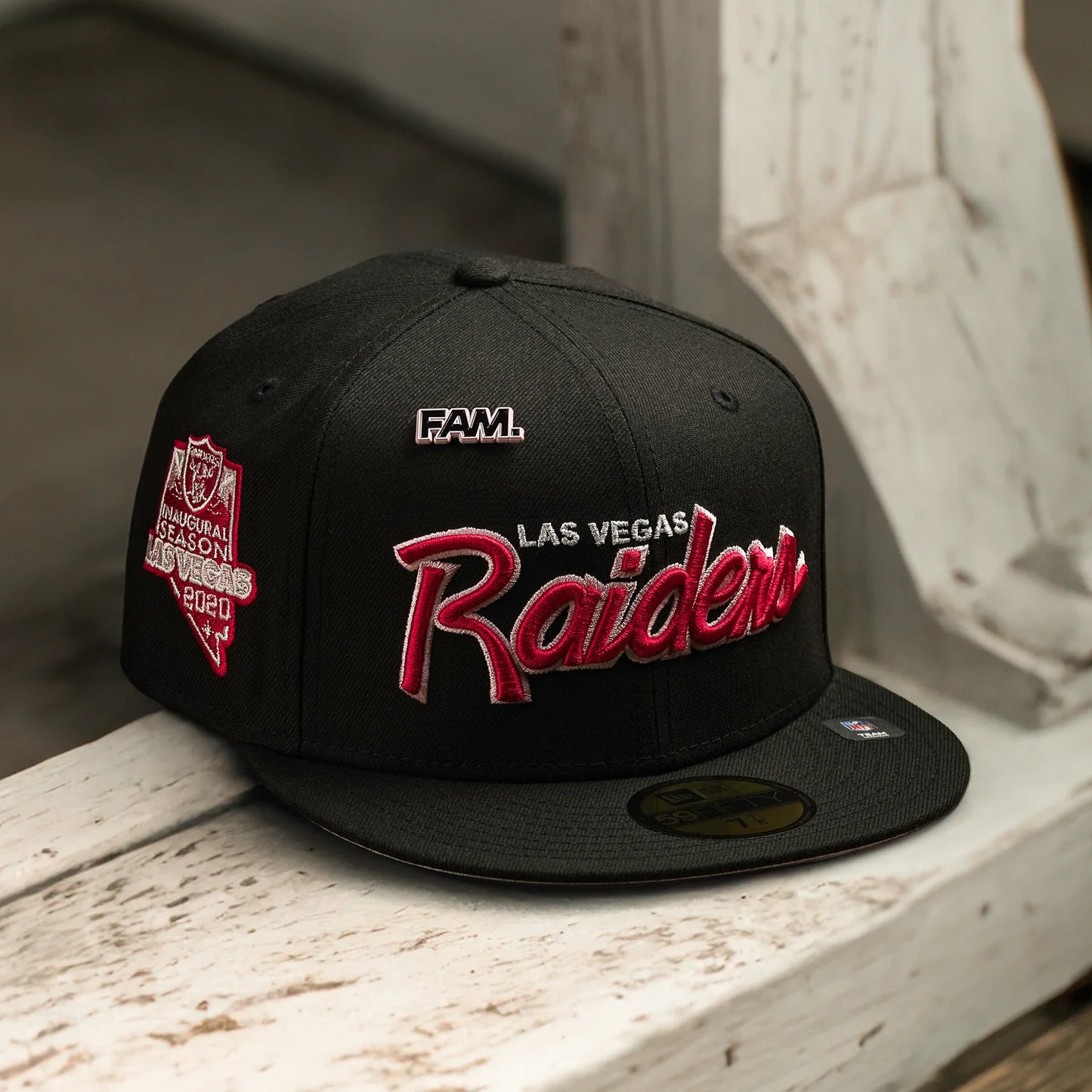 FAM Exclusive — Las Vegas Raiders NFL Black Pink UV 59FIFTY Fitted