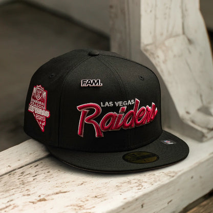 FAM Exclusive — Las Vegas Raiders NFL Black Pink UV 59FIFTY Fitted