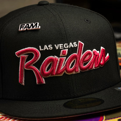 FAM Exclusive — Las Vegas Raiders NFL Black Pink UV 59FIFTY Fitted